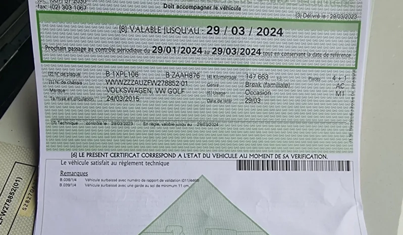 Volkswagen Golf 7 1.2 TSI Trendline prête à être immatriculée complet