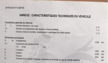 IVECO DAILY – 2016 V 3.0 50C18 4350 AUTO complet