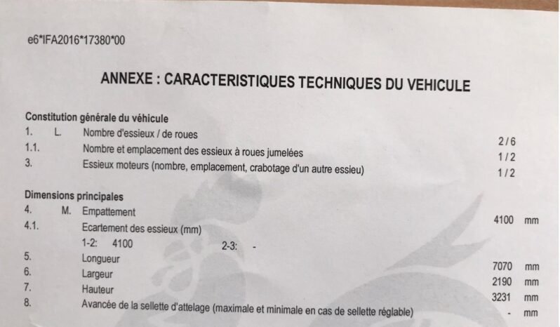 IVECO DAILY – 2016 V 3.0 50C18 4350 AUTO complet